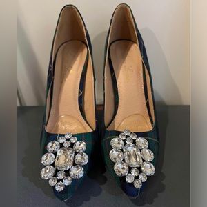 Tartan high heels